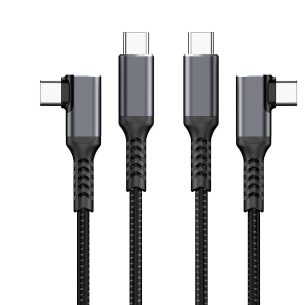 Fabriks USB-IF Certificeret Vinkelret 90 Grader 240W 100W USB4 Gen3 40Gbps Type-C til Type Thunderbolt 4 Datakabel【COPL】