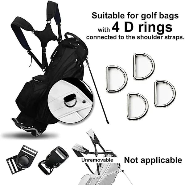 {PL}Bærbar golf skulderstropp Golfbag stropp Kompatibel skulderstropp