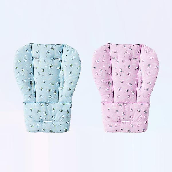 Tjockare Vagn Bomullsdyna för Barn Babymatstol Varm Dyna Blå 64*50*22cm Polyester Bomull