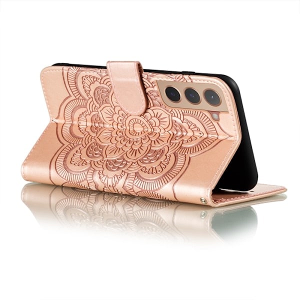 Samsung Galaxy S22 Plus Kotelo Mandala Kukka Ruusukulta