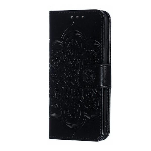 iPhone 7/8/SE (2020/2022) - Mandala Lompakkokotelo - Musta Black Musta