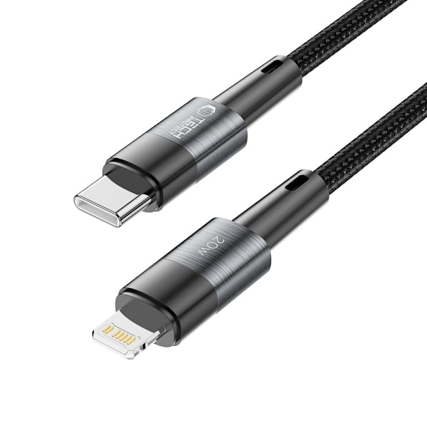Tech-Protect 2 m 20W/3A PD Lightning - USB-C Kabel UltraBoost Grå