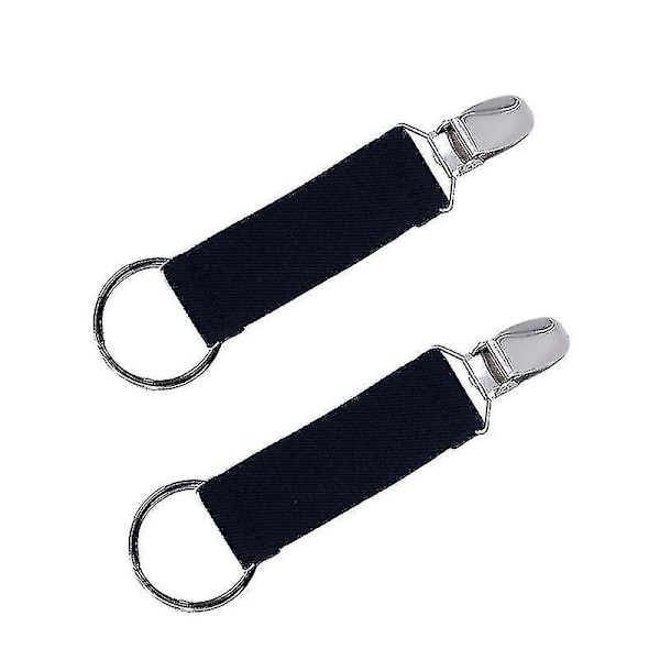 Hattklämma för resor - Ankläppsklämma för resväska, ryggsäck, handbagage, Ankläppsklämma för resor (svart) (2-pack)