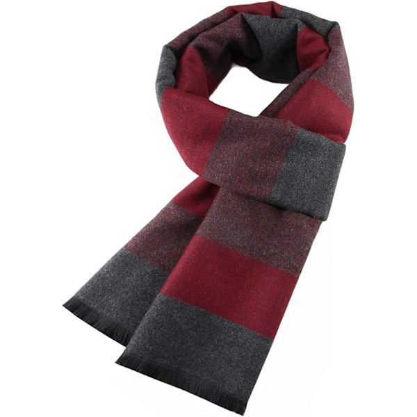 Miesten Lämmin ja Pehmeä Tartan-huivi Muodikas ja Tyylikäs Klassinen Ruudullinen Huivi Syksyyn ja Talveen Ruudullinen Huivi