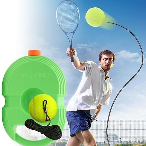 Tennistræner med 3 bolde med snor, underholdning, bred anvendelse, interessant tennis rebound træner, grundlæggende træningsværktøj