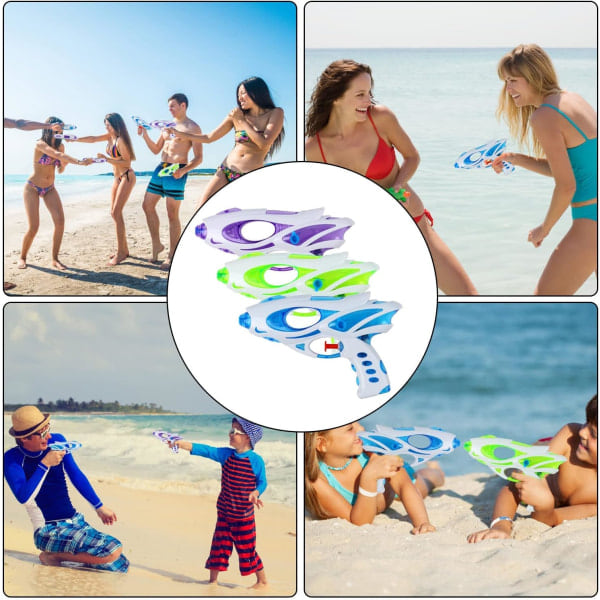 Vattenpistoler för barn, 3-pack Super Gun Blaster Cool Small Pistol Guns Utomhus Strand Trädgård Leksak Pool Bad Party Vattenstridsleksaker för bar...