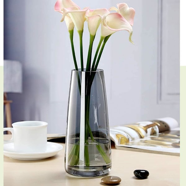 Klar Glasvas, Ins Glas Dekorativ Vas Blomsterbehållare för Hemmakontor Dekoration, Gåva till Alla hjärtans dag, Bröllop, Inflyttningspresent