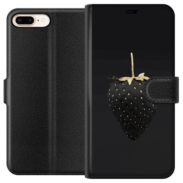 Apple iPhone 8 Plus Wallet Case Luxurious Strawberry