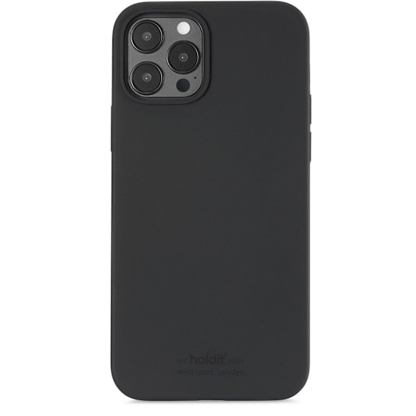 iPhone 12/12 Pro - holdit Mobilskal Silikone - Sort Sort