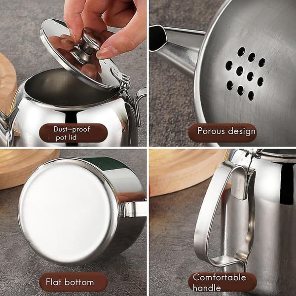 1370ml Rustfrit Stål Tekande Kaffe Potte Kedel Med Filterhuller