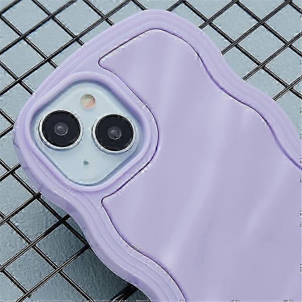 WT Series iPhone 13 Case, Wavy Edge Hard PC + Soft TPU Protective Cover, Slim Phone Case