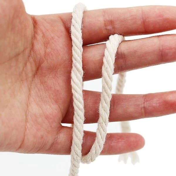 6/5/4mm Makramérep Macrame Garn Tvinnad Snöre Bomullssnöre För Handgjorda