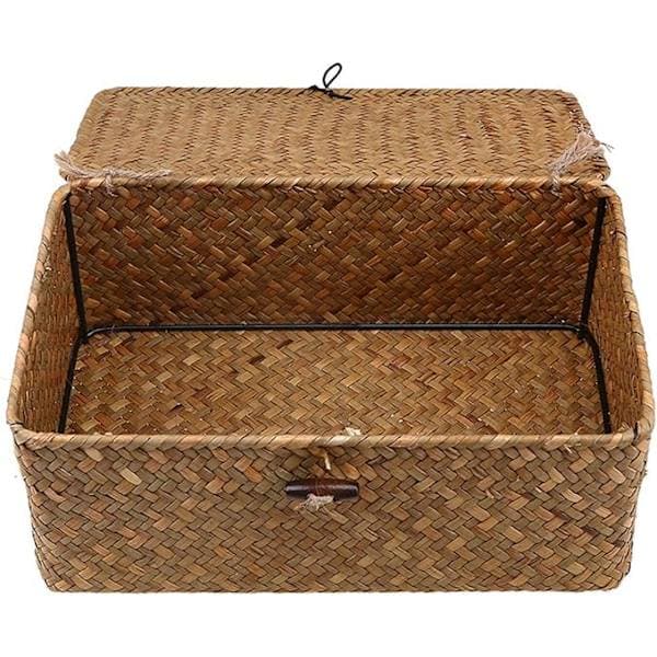Håndvævet opbevaringsboks skrivebordsopbevaring