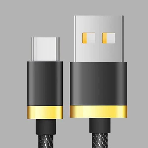 Typ-C Datakabel Android Datakabel SVART 1.5M TYPE-C TYPE-C SVART