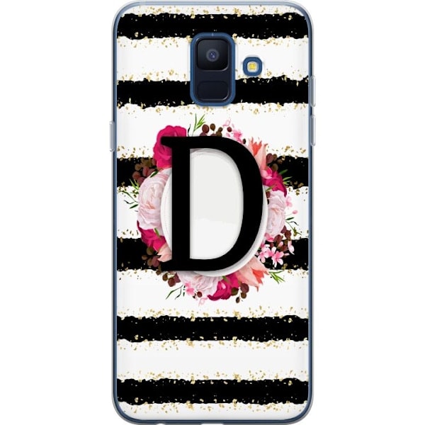 Samsung Galaxy A6 (2018) Transparent Skal Bokstaven D