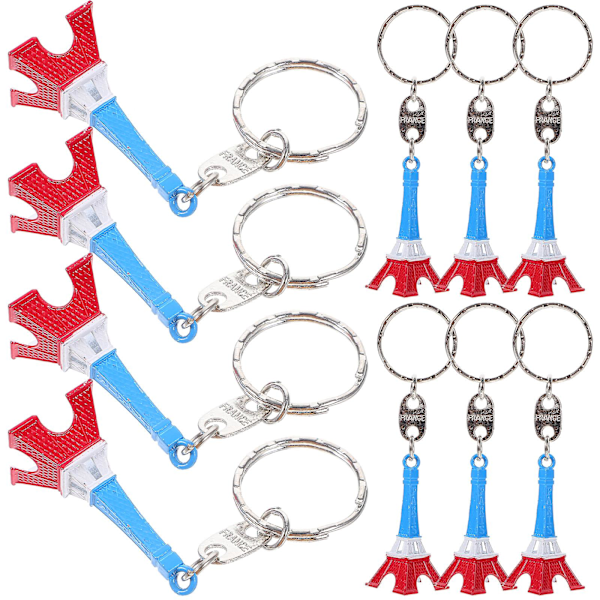 10 stk. Eiffeltårns nøgleringe Metal Legering Eiffeltårn Nøglering Smykker Håndtaske Taske Charm