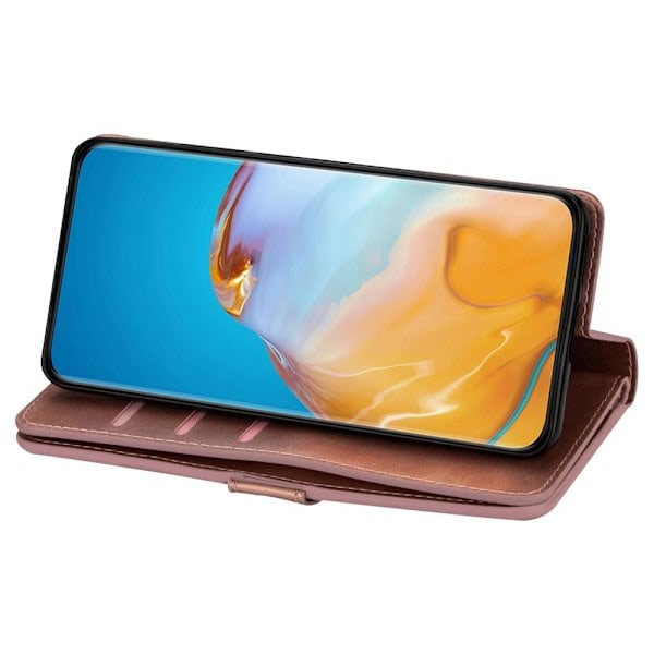 Galaxy S23 Ultra Deksel Multifunksjonell Med Frontlomme Rosegull