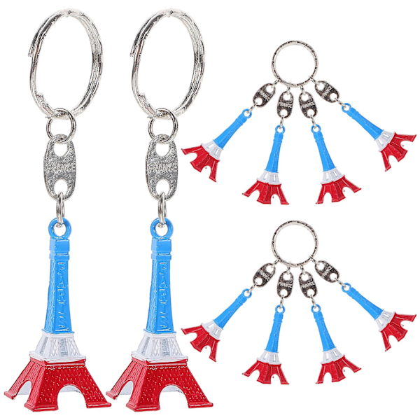 10 stk. Eiffeltårns nøgleringe Metal Legering Eiffeltårn Nøglering Smykker Håndtaske Taske Charm