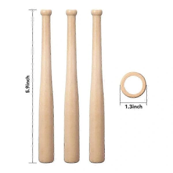 {PL}8 Sæt Baseballstativ Baseballholder Til Bolde Display Baseballbat Træstativ Holder Display Baseball
