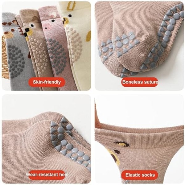 3 par baby knestrømper lange strømper krypestrømper baby krype knestrømper lange strømper sklisikre strømper varme strømper baby knestrømper termiske ...
