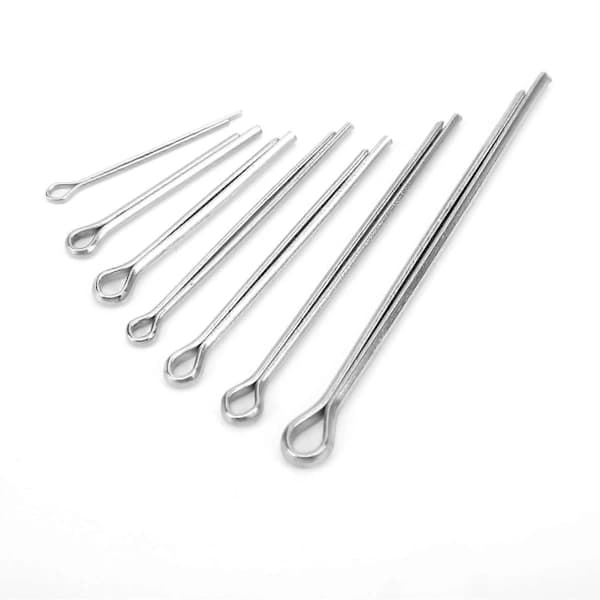 {PL}150 stk. splitstiftsortiment rustfrit stål 7 specifikationer delte splitstifter universelt biltilbehør