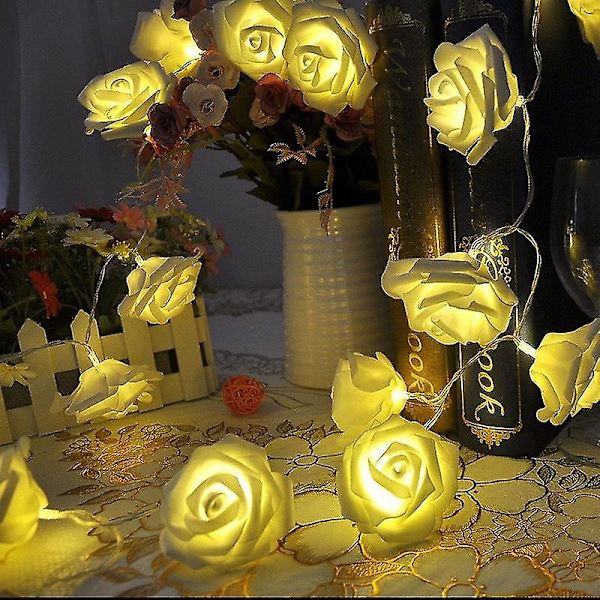 100 stk 7cm Kunstig Rose Blomsterhode DIY Ekte Touch 3d PE Skum Blomsterhoder