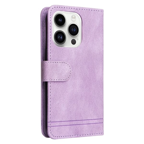iPhone 15 Pro Deksel Hudfølelse Lær Lilla