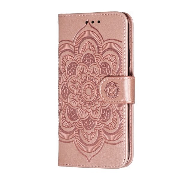 iPhone X/Xs - Mandala Lær Etui - Roségull Roségull Roségull