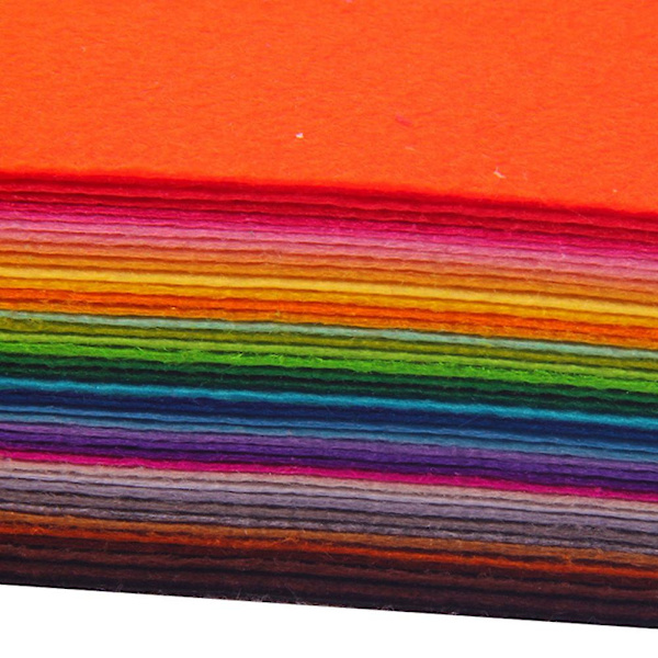 80 st DIY Filtduk Material Filttyg Filtark DIY Tillbehör för Leksak Konst Hantverk Tillverkning (40 Ark 15x15cm + 40 Ark 10x15cm)