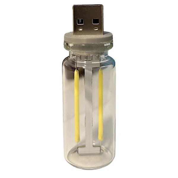 [PL】USB Bilinteriör Atmosfärsbelysning Plug-in USB Mini LED-lampa för Sovrum, Barnkammare, Bil, Grönt Ljus