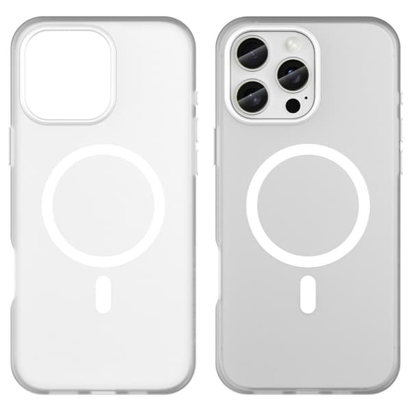 iPhone 16 Pro Max Cover MagSafe Slim Mat Hvid
