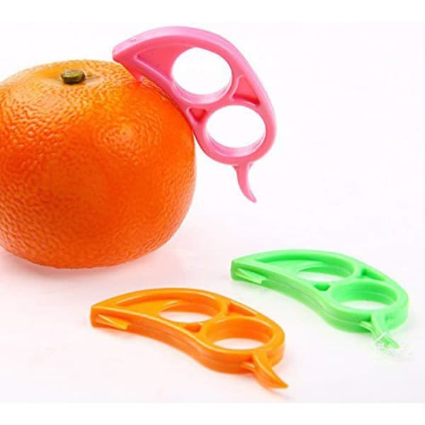 4 stk Appelsinåpner Skreller Kutter Plastkutter Sitron Citrus Skall[PL]
