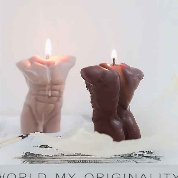 3D Naisen ja Miehen Torso Valo Muotti, Mies ja Nainen Ihmiskehon Muoto Silikonimuotti Valon Valmistukseen Epoksihartsivaluun Kipsihahmo Koristeluun DIY Mies...