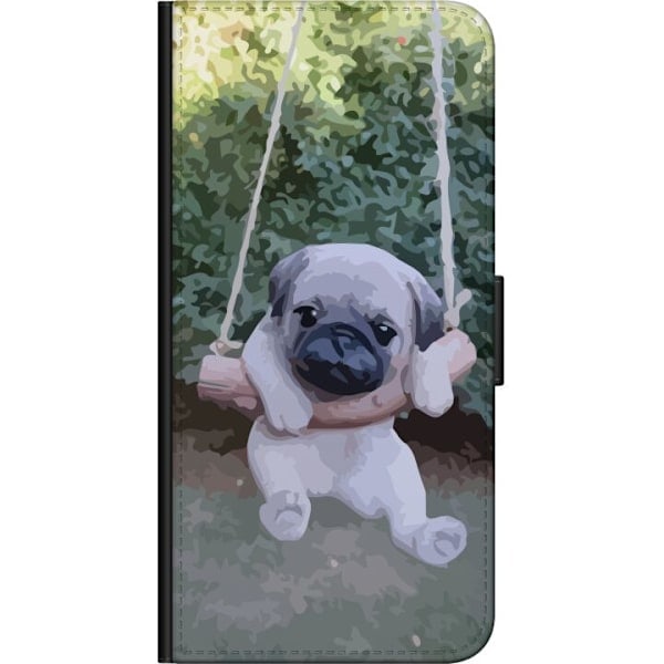 Samsung Galaxy A20s Plånboksfodral Mops På En Gunga