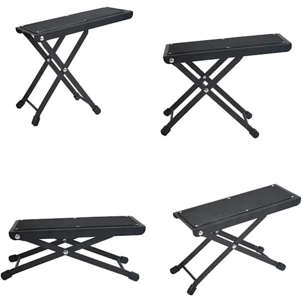 Justerbar gitarfotstøtte i metall 【PL】