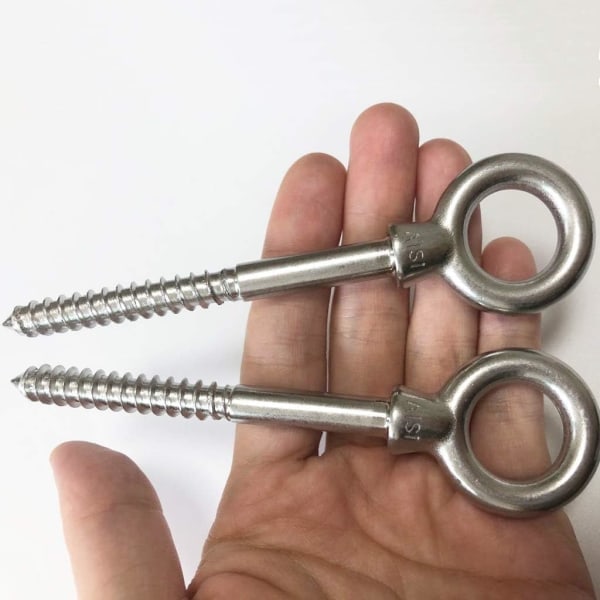 Hängmattekrokar, 4-pack Hängmattsatser Ögleskruv i rostfritt stål
