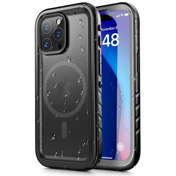 Tech-Protect iPhone 15 Pro Max Deksel MagSafe IP68 Shellbox Svart