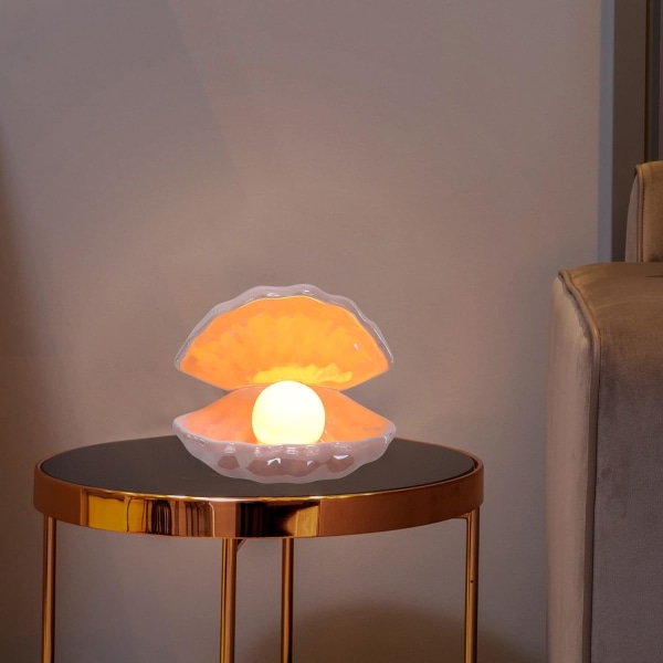 Shell Pearl Design Bedside Dekorativ Lampa Heminredning Lampa Night