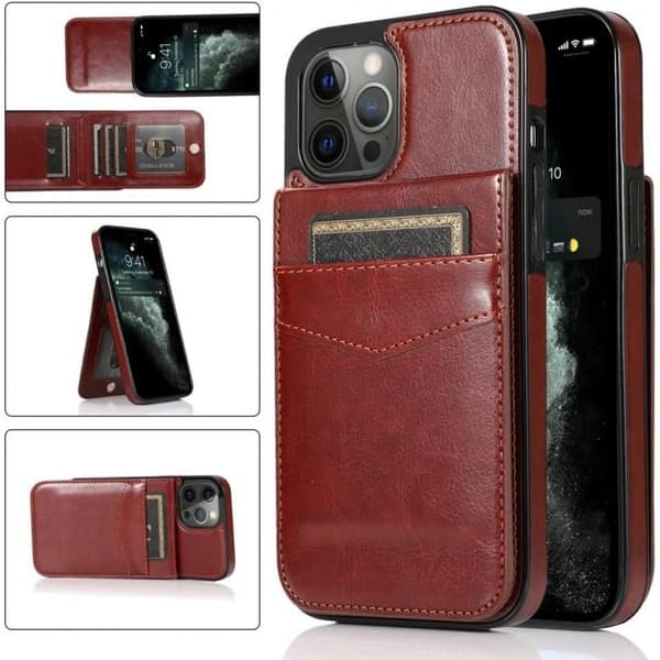 iPhone 15 Pro Mobildeksel Kortholder 5-ROM Retro V3
