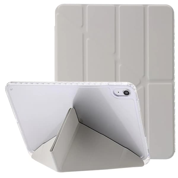 [PL】Deformations PU-fodral för iPad 10:e generationen 10.9 2022 Grå
