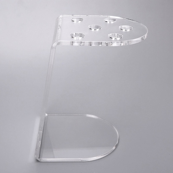 Sakseholder Transparent 5 Hull Synlig Vertikal Fallsikker Oppbevaring Akryl Skrivebord Saksestativ Barberbutikk