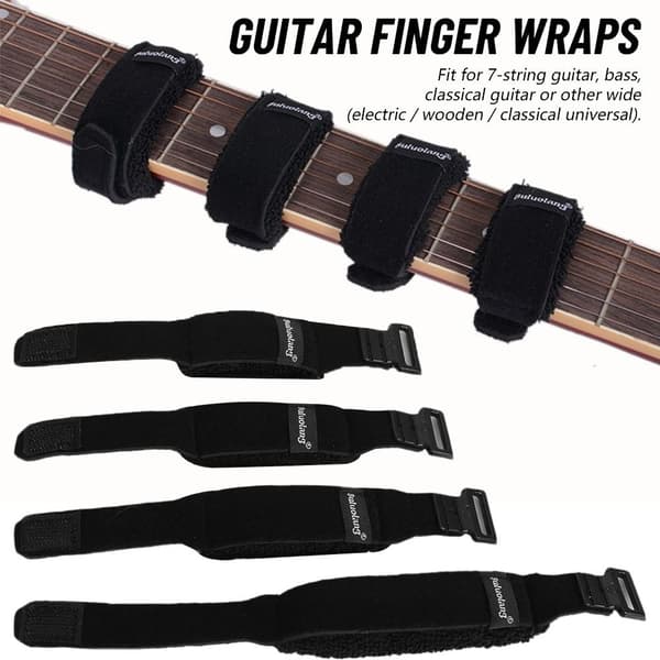 Gitarr Finger Wraps Strängar Mute Muter S