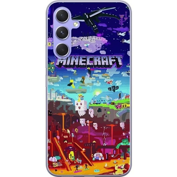Samsung Galaxy A54 Läpinäkyvä Kuori MineCraft