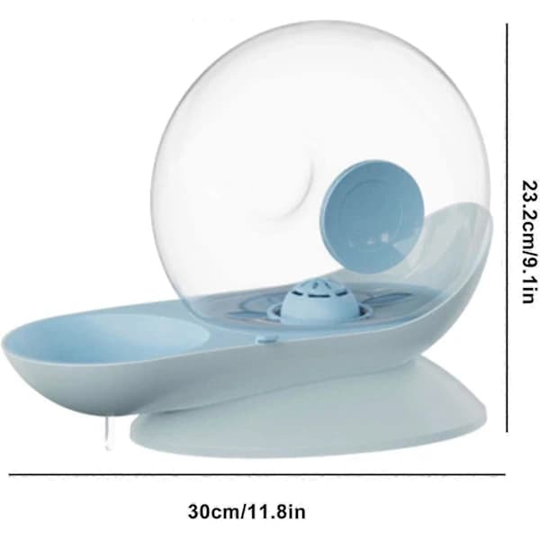 Husdjursvattendispenser, Automatiska matare Gravitationsvattendispenser för hundar, 2,8l Dricksflaskor Skålar för husdjur【PL】