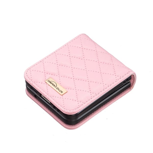 Samsung Galaxy Z Flip 5 Cover Diamant Tekstur Rosa