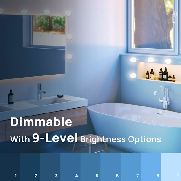 LED Sminkspegellampor, 10 Dimbar LED-lampor Sminkbelysning
