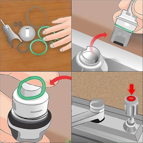 270-dels Multi-specifikations Gummipackning Tätning Bil AC Skruv O-ring Set Combo Set
