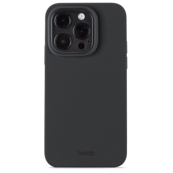 holdit iPhone 15 Pro Mobilskall Silikon Svart