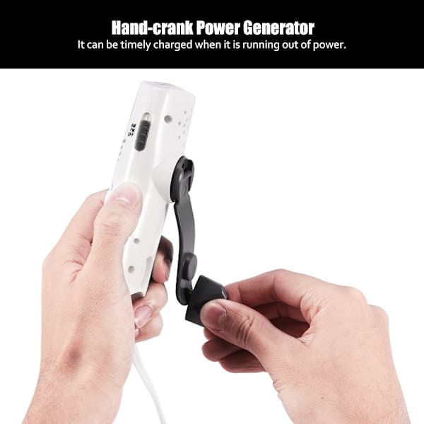 Portable Emergency Power Source with Hand Crank Generator, AM/FM Radio, Flashlight and Compass