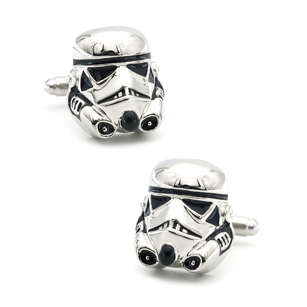 Stormtrooper-kalvosinnapit, muotiasusteita elokuvasta, henkilökohtaiset paidan tarvikkeet miehille, kalvosinnapit lahjaksi miehille
